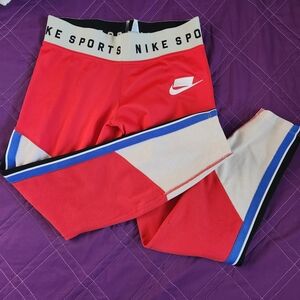 Nike Red and Blue Sports Leggings